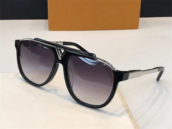 

women men rimless shield sunglasses thicken frame pilot sun glasses gradient mirror lens, White;black