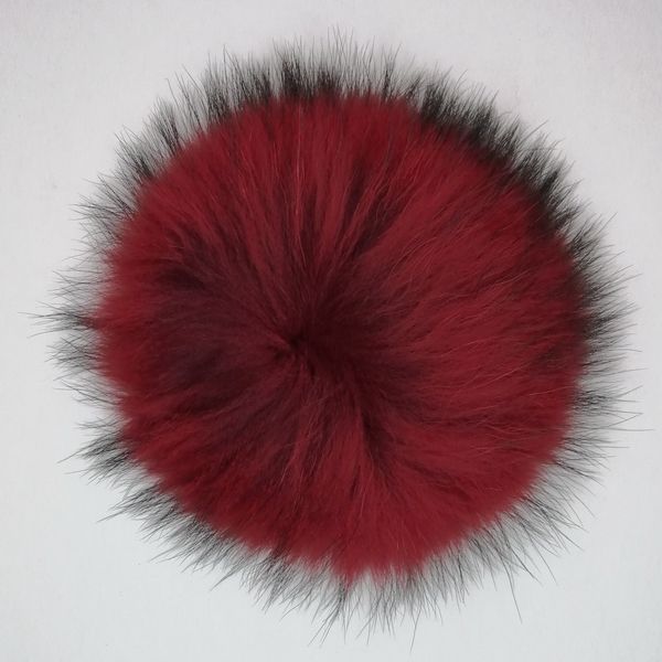 

genuine raccoon fur ball pompons accessories for diy decoration 15cm in diameter with a string drop delivery, Silver