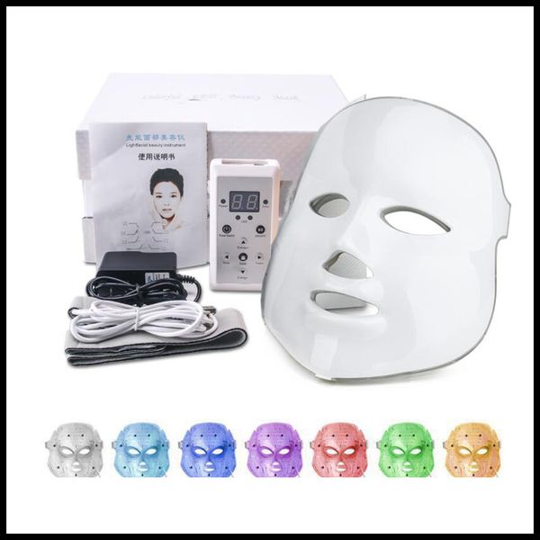 

epack health beauty 7 colors lights led pn pdt facial mask face skin care rejuvenation therapy device portable home use pn light