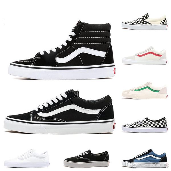 

2020 new vanse classic old skool black white fear of god red buble canvas mens women sports sneakers high skateboard designers casual shoes
