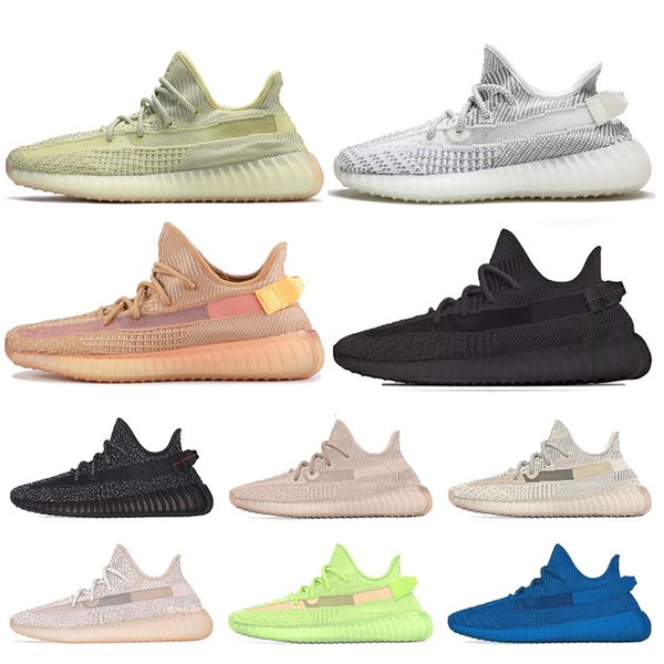

fashion kanye women mens running shoes gid glow black clay static reflective shoes lundmark zebra beluga west trainers sports sneakers