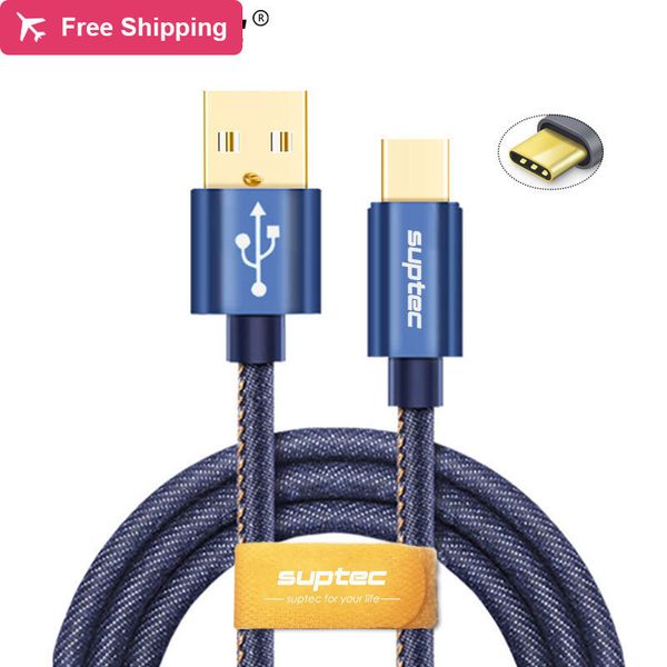 

suptec usb type c cable for samsung s9 s8 note 9 2.4a fast charging type-c charger cable for huawei xiaomi mi 8 mix oneplus 6 5