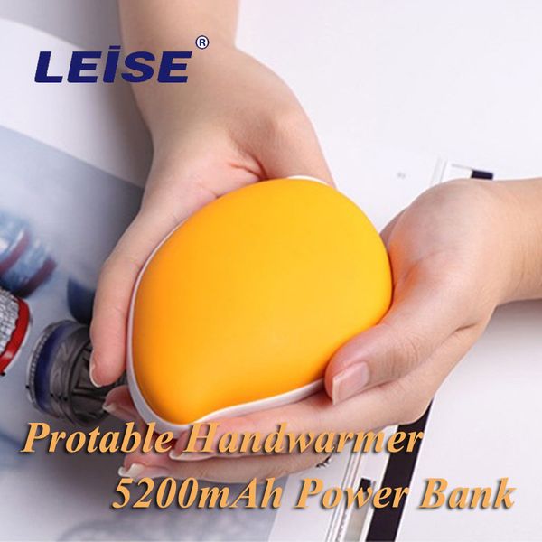 

leise hand warmer 5200mah power bank portable usb rechargeable little mango handwarmer powerbank double sided quick heating