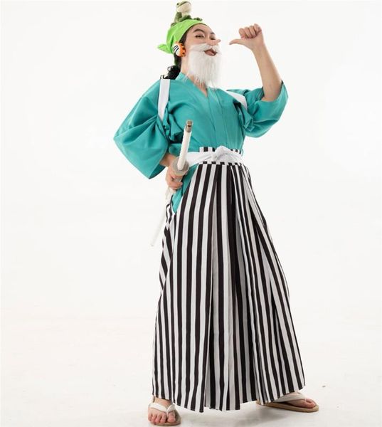 

one piece wa no kuni usopp cosplay costume halloween costume dress, Black