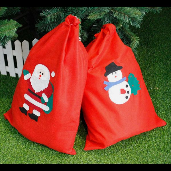 

нетканые ткани рождественский подарок мешок конфеты мешок счастливого рождества упаковка главная хранения сумки рождественская елка украшени