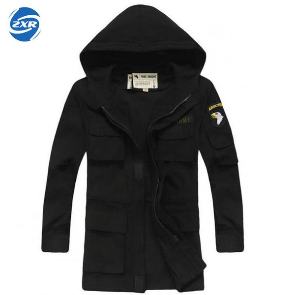 

outdoor hiking jacket coat tactical thermal fleece multiple pockets jacket men hunting army fleece hooded, Blue;black