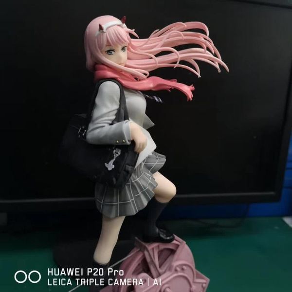 

28см аниме дарлинг в franxx рисунок zero two 02 сексуальная девушка пвх действий цифры игрушка для взрослых коллекционная модель куклы игруш