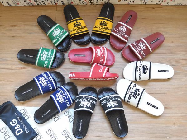 

popular brand men's and women's beach sandals, 2020 slippers men's white beach fashion sleeveless shoes, Black