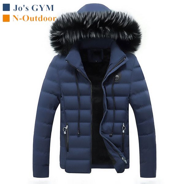 

new outdoor warm winter thick detachable hood softshell jacket men leisur comfortable coat cold resistance windproof waterproof, Blue;black