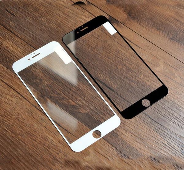 

покрытое шелковое стекло для печати для iphone x 8 7 6 plus xr xs xs max закаленное стекло-экран защитная пленка от царапин нет розничной уп