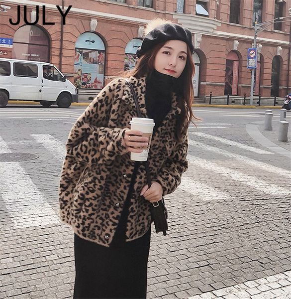 

new 2019 blends woolens overcoat leopard female coat autumn winter coats and jackets women plus size 5xl women's soft wool coats, Black