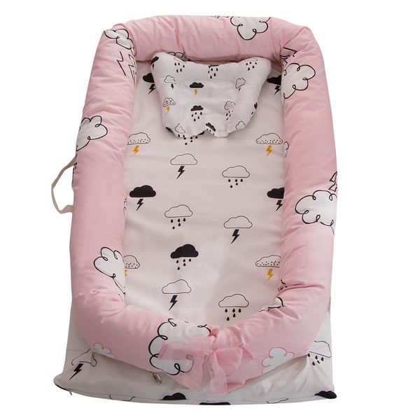

portable baby crib for baby bed co-sleeping bassinet cradles nest cot 100% cotton super soft washable infant newborn