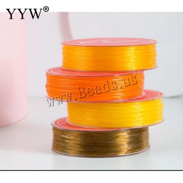 

50m/spool elastic thread for diy fashion jewelry making 0.80mm cord rope crafts macrame artisan string waxed thread, Blue;slivery