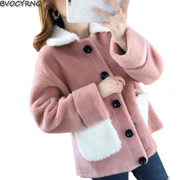 

water velvet sweater vest 2019 new women large size loose coat female and autumn wool parka, Black