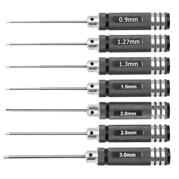 

0.9/1.27/1.3/1.5 mm hex screwdriver tool kit steel for rc helicopter car drone aircraft model repair tools screw driver