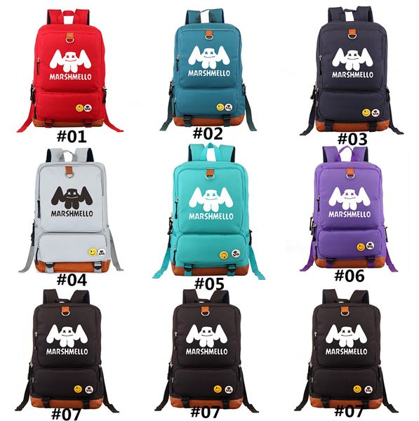 

dj marshmello backpack schoolbag for teenagers canvas backpack travel casual lapbags rucksack dhl le223-m