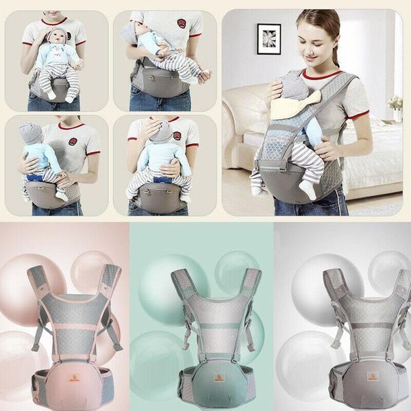 

0-3y ergonomic strong adjustable infant baby wrap carrier hipseat mom front carrying sling seat bag newborn backpack breathable