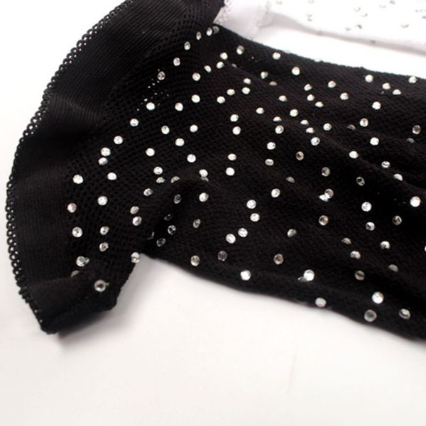 

klv children white rhinestone fishnet socks fashion girls bottoming sock hollow thin pantyhose stockings, Blue