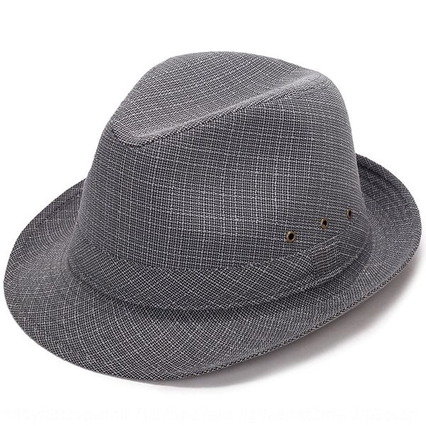 

men's sun nan shi mao big edge linen with air-eyed middle-aged men's sun hat casual hat, Blue;gray
