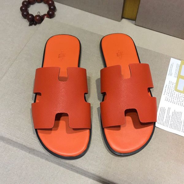 

Роскошные мужские дизайнерские слайды флип-флоп высокое качество натуральная ко