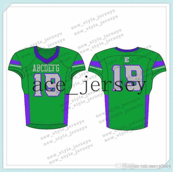 

106men 2019 youth football jerseys army green wine red embroidery logos stitched custom any name any number jerseys, Black;red