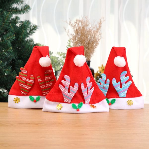 

manufacturers sell christmas decorations christmas hat santa claus cap antler cap cartoon children's new