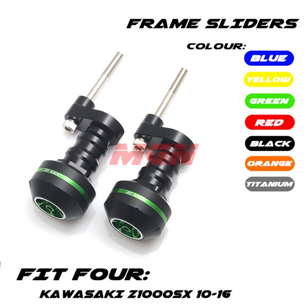 

motorcycle cnc crash pad frame slider protection guard for z1000sx z 1000sx 2010 2011 2012 2013 2014 2015 2016