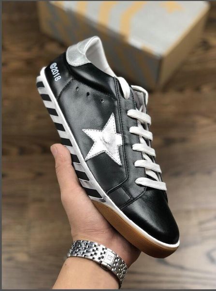 

flat golden gooses old style sneakers genuine leather villous dermis casual shoes mens and women luxury superstar trainer 36-45golden gooses, Black;red