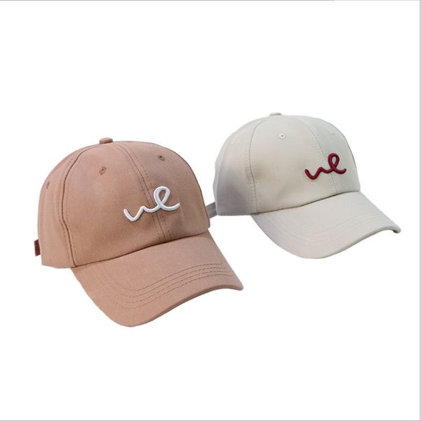 

new hat in spring and summer embroidered baseball cap female thin outdoor sunshade sunscreen cap simple set of duck tongue