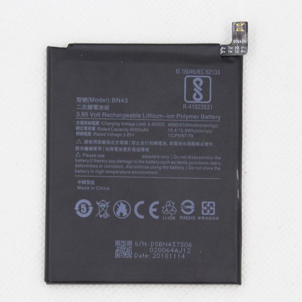

4100mah bn43 battery for note 4x snapdragon 625 / global note 4 battery