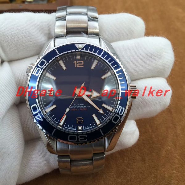 

NEW SPORT men's watch 215.30.44.21.03.001 Automatic movement Mechanical transparent bottom cover 007 Steel case rotating bezel Blue dial