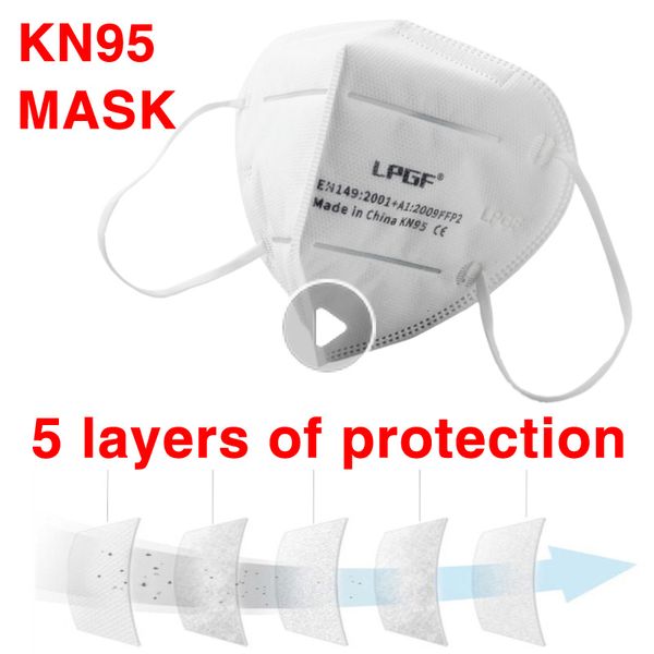 

kn95 disposable face mask ffp2 ffp3 masks masque dust mouth n95 masks protective anti fog non-woven muffler cover 98% filtration 10/20/50pcs