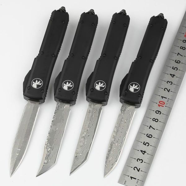 

MICROTECH Автоматический нож UT70 Дамасская сталь лезвия открытый охоты карманный нож Рождественский подарок