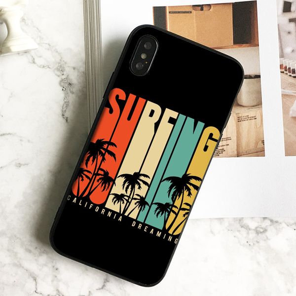 

fundas luxury surfing palm art чехол для телефона iphone 11 pro xs max xr 8 7 6s plus 5 se case мягкий черный силиконовый чехол tpu