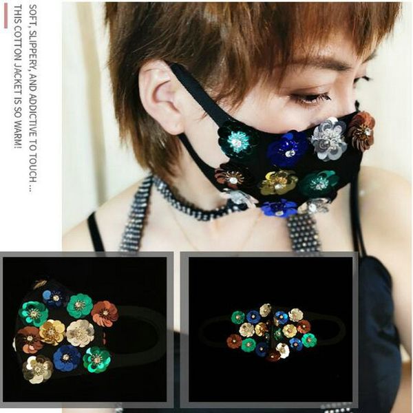

factory direct sale cotton anti-fog haze full diamond cloth mask washable solid color mask diy