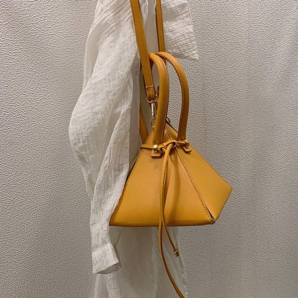 

women's triangle handbags fashion solid color leather crossbody bag women famous brands shoulder bags new ladies purse #20