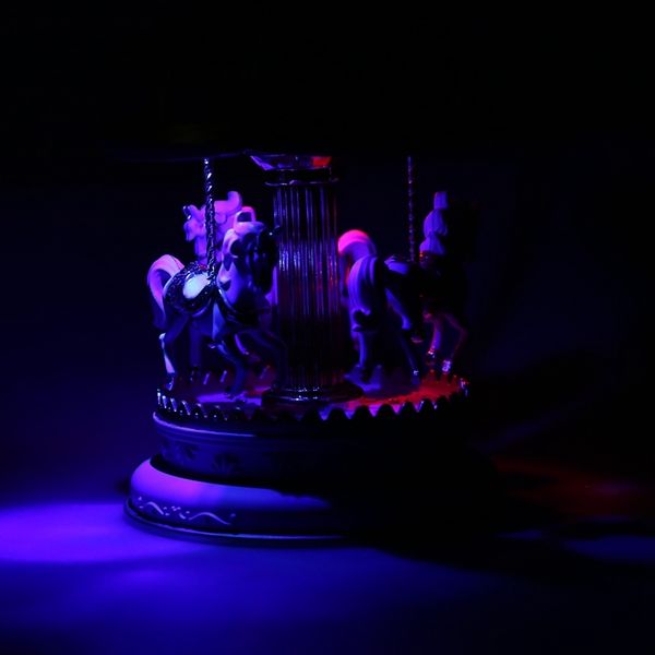 

led music box carousel round music boxes decor glowing carousel horse music box christmas wedding birthday gift other home decor
