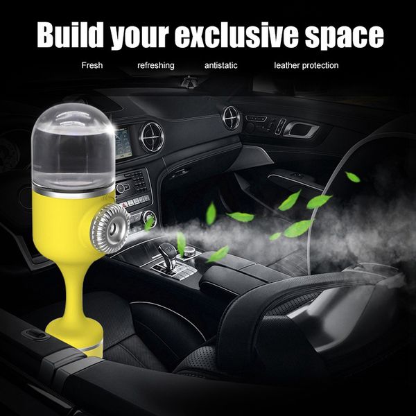 

new multifunction car aroma humidifier usb charger humidifier purifier ultrasonic mini air with led light