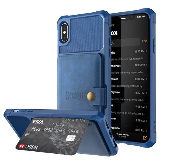 

ell car-pocket magnetic suction card cases cover for samsung note9 overs for s10 plus s10 lite shell anti-full full protect