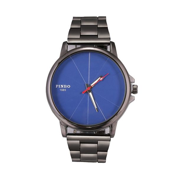 

2019 new mens sports clock alloy belt watch creative red pointer ray dial leather watches quartz wrist watches #w005, Slivery;brown