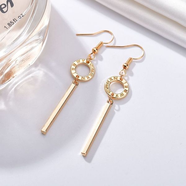 

женщины темперамент небольшой круглый длинный кулон серьги высокого качества партии падение серьги женщины украшают серьги ювелирные изделия, Silver