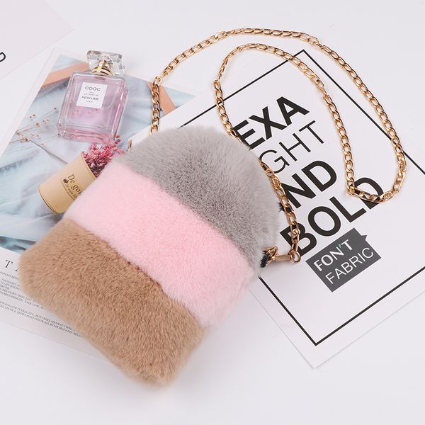 

2020 new korean shoulder bag women's casual fashion plush messenger bag