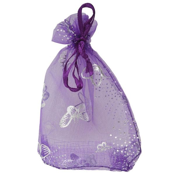 

100 butterfly organza wedding gift bags and pouches 9x12cm