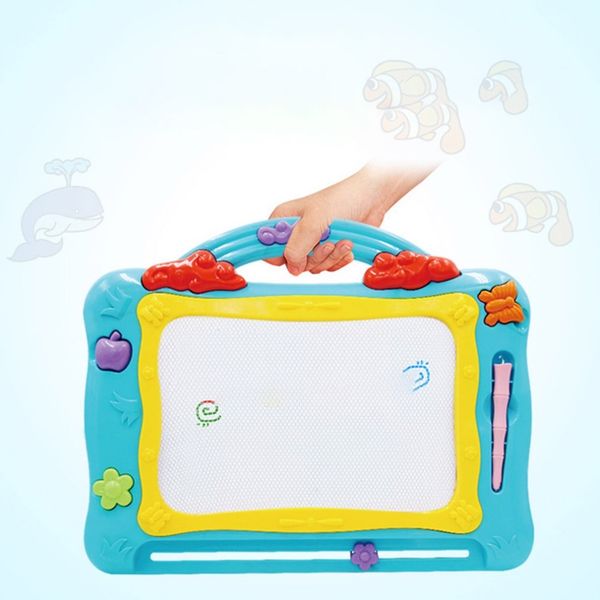 

big size magnetic drawing graffiti board toys kids sketch pad doodle cartoon painting with pen toy learning reusable toy