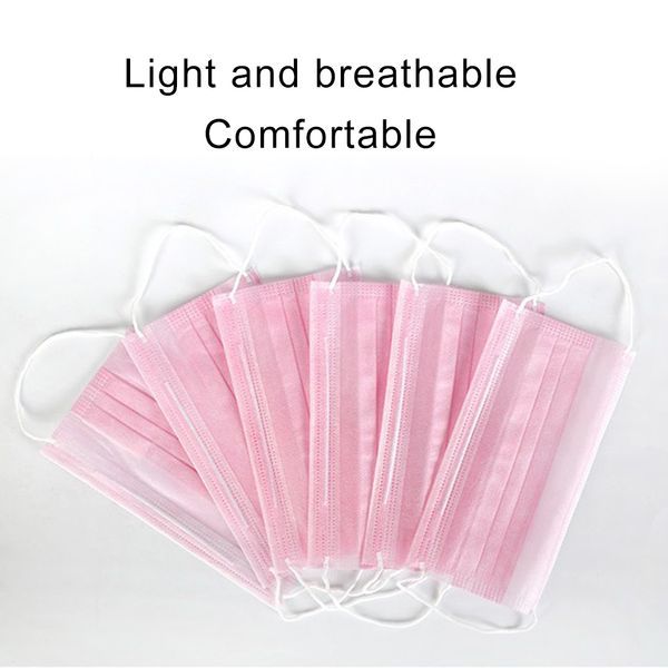 

50шт одноразовые маски для лица защитный чехол набор для 3 слоев пылезащитная маска антипылевой салон ушная раковина jcwf