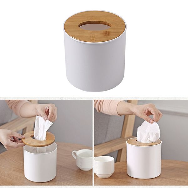 

solid wood napkin holder wooden plastic tissue box case home kitchen paper holdler storage box accessories