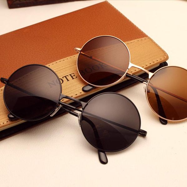 

new womens round sunglasses retro gold silver black frame eyewear female male sun glasses for men oculos gafas coawj
