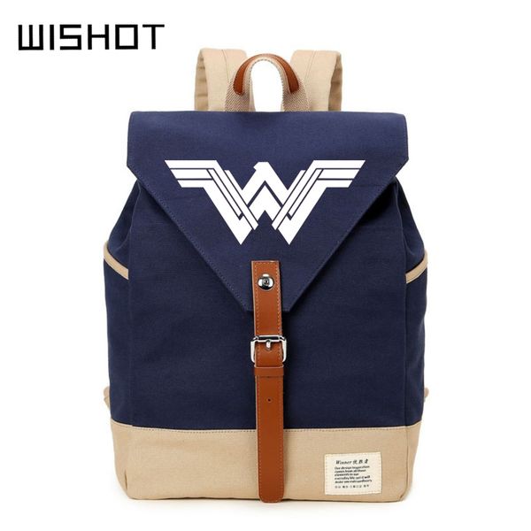 

wiscasual backpack canvas bag schoolbag travel shoulder bag rucksacks for teenagenrs women girls