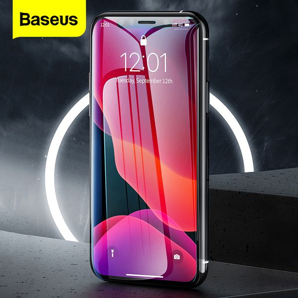 

baseus 2pcs 0.3mm screen protector for iphone 11 pro max xs max xr x 11pro full cover protective tempered glass for iphone11 pro