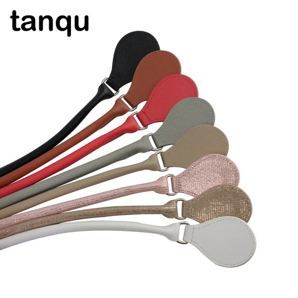 

tanqu leather concise round belt handle with d buckle drops for city chic obag basket bucket classic mini women handbag o bag cj191219, Black